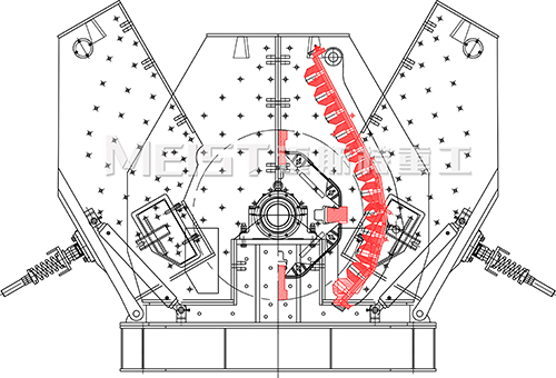 可逆式制砂機(jī)內(nèi)部結(jié)構(gòu)圖